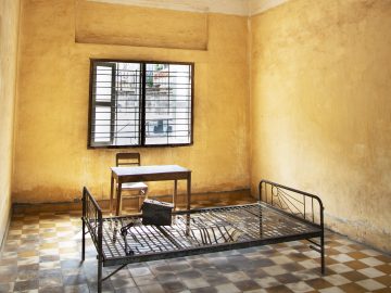 Tuol Sleng Genocide Museum in Phnom Penh, Cambodia.