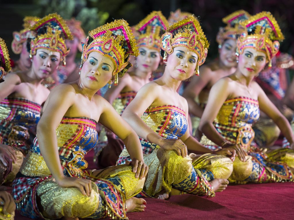 Traditional dance in Ubud, the cultural capital of Bali, Indonesia.