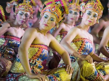 Traditional dance in Ubud, the cultural capital of Bali, Indonesia.