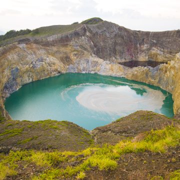 Summit of Kelimutu, Flores, Indonesia