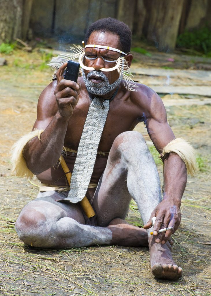 A village chief from the Dani tribe, Baliem Valley in West Papua