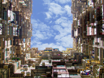 This tower in Hong Kong’s busy Quarry Bay district – nicknamed the Monster Building by locals – is the city’s most remarkable residential block.