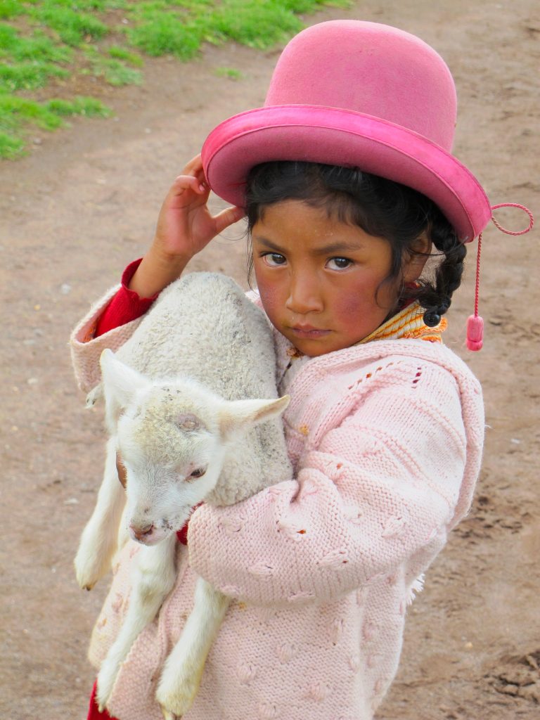 A farmstead near the Peruvian city of Puno, close to the border with Bolivia.