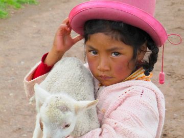 A farmstead near the Peruvian city of Puno, close to the border with Bolivia.